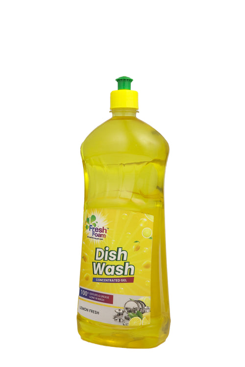 DISH WASH LIQUID [Lemon Fresh YELLOW] 1ltr