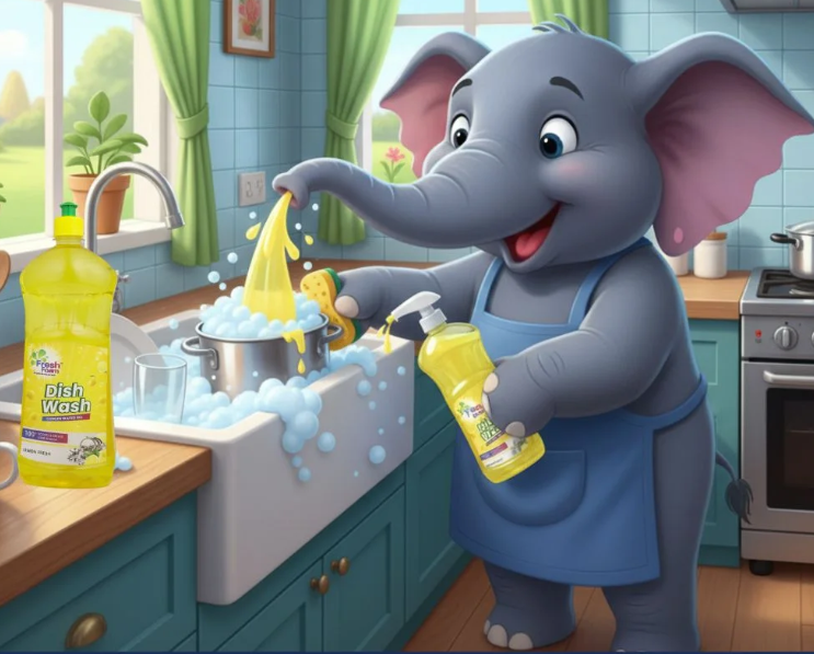 DISH WASH LIQUID [Lemon Fresh YELLOW] 500 ml